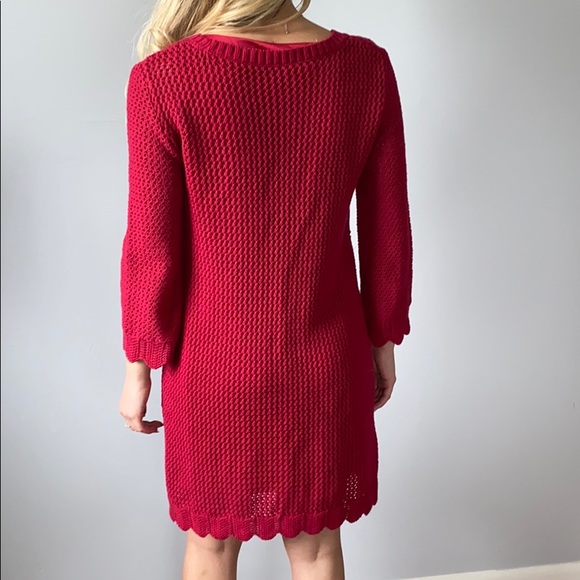Ruby red sweater dress - Picture 2 of 2